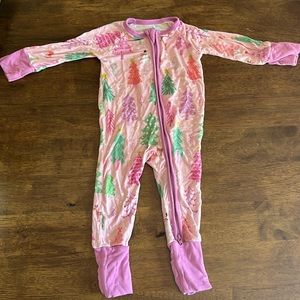 Little Sleepies Merry and Bright bamboo footie